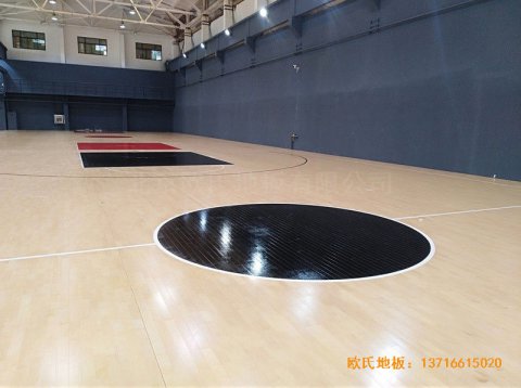 山东亚盈官网23号篮球馆体育地板铺装案例